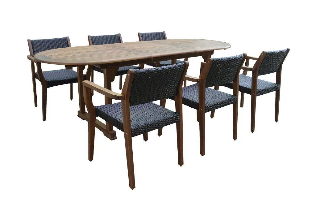 RECT DINNING OVAL SET - COCAM..webp