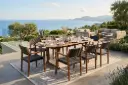 OUTDOOR EXT. OVAL DINING SET WICKER - TPDN04