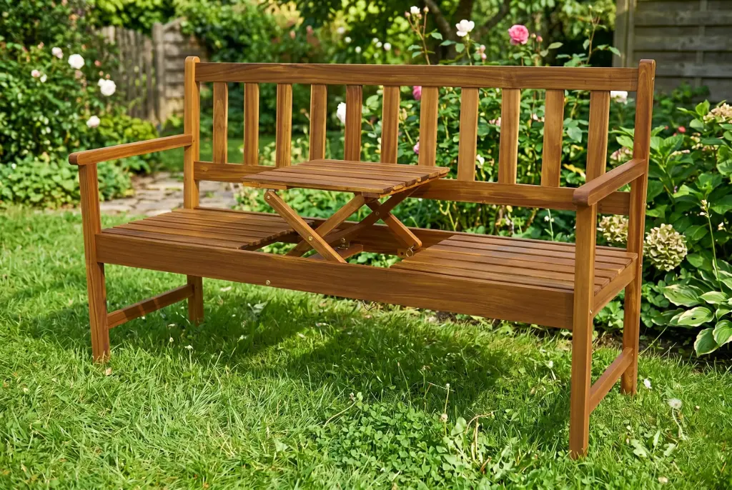 BENCH W FOLDABLE TABLE 3 - TPBFT18