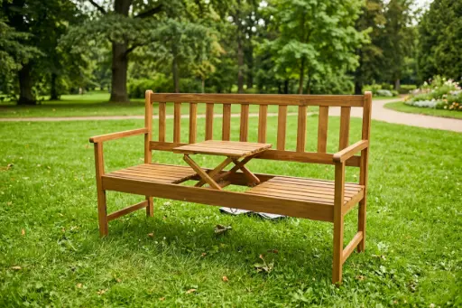 BENCH WITH FOLDABLE TABLE 2 - TPB14